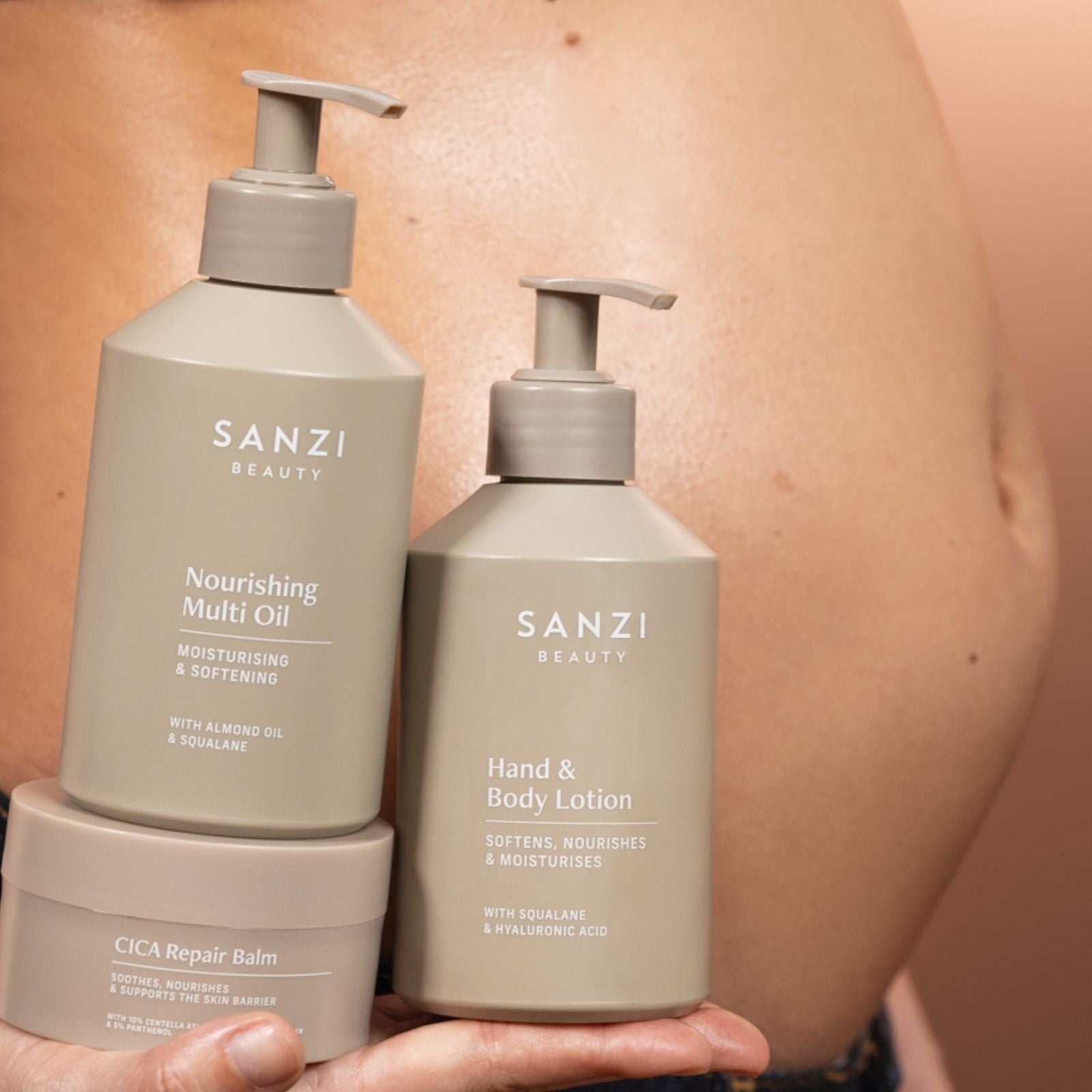 GRAVIDITETSPAKKE: BODY OIL + LOTION + CICA REPAIR BALM