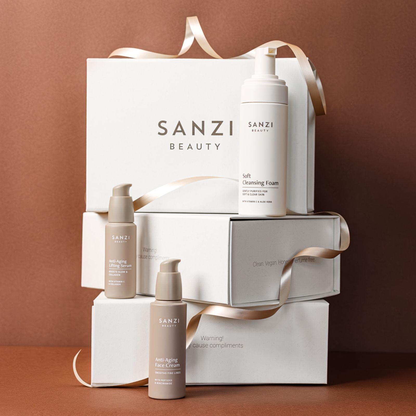 PACKAGE: CLEANSE + ANTI-AGING SERUM + ANTI-AGING FACE CREAM