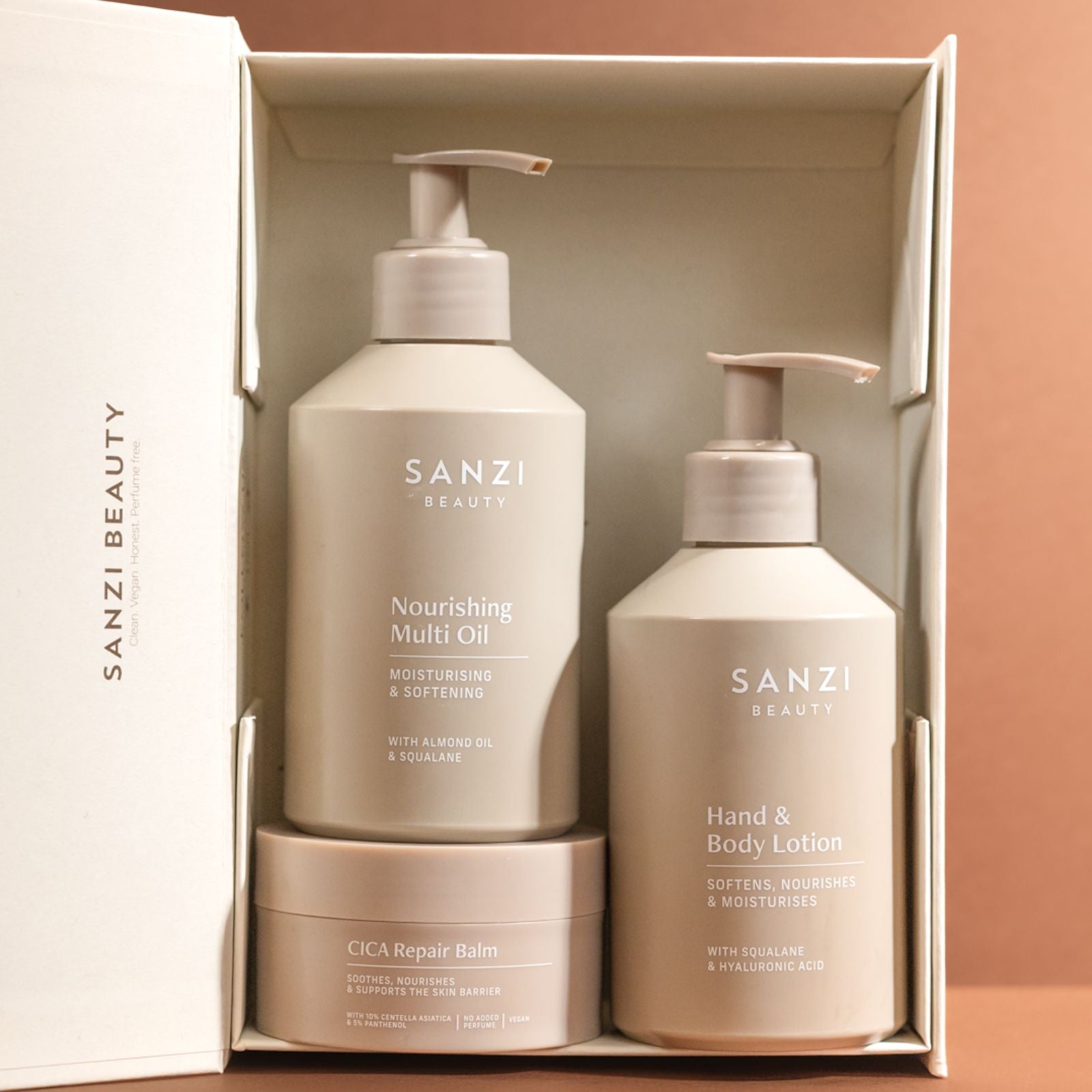 GRAVIDITETSPAKKE: BODY OIL + LOTION + CICA REPAIR BALM