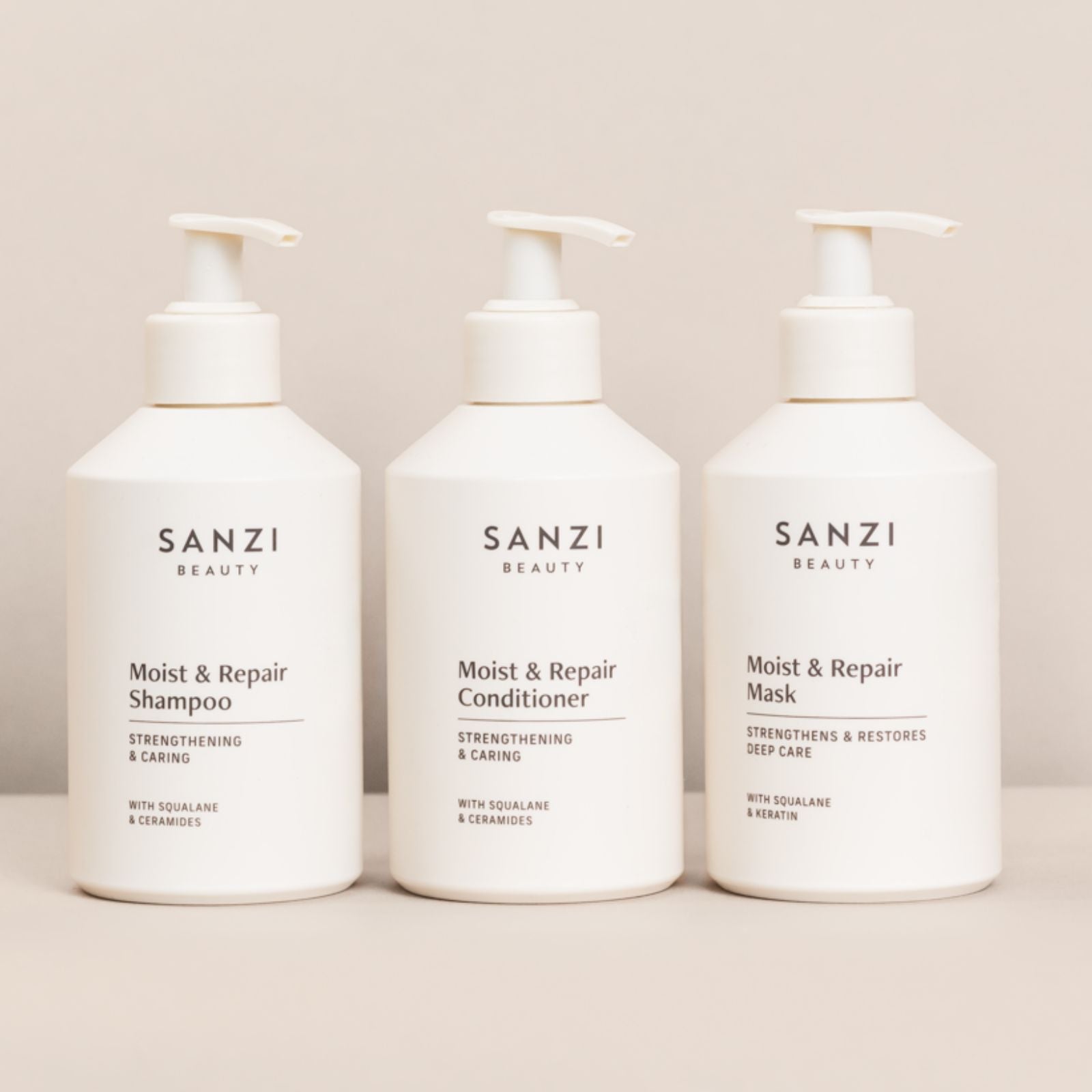 MOIST & REPAIR PAKKE: SHAMPOO + CONDITIONER + MASK (stor)