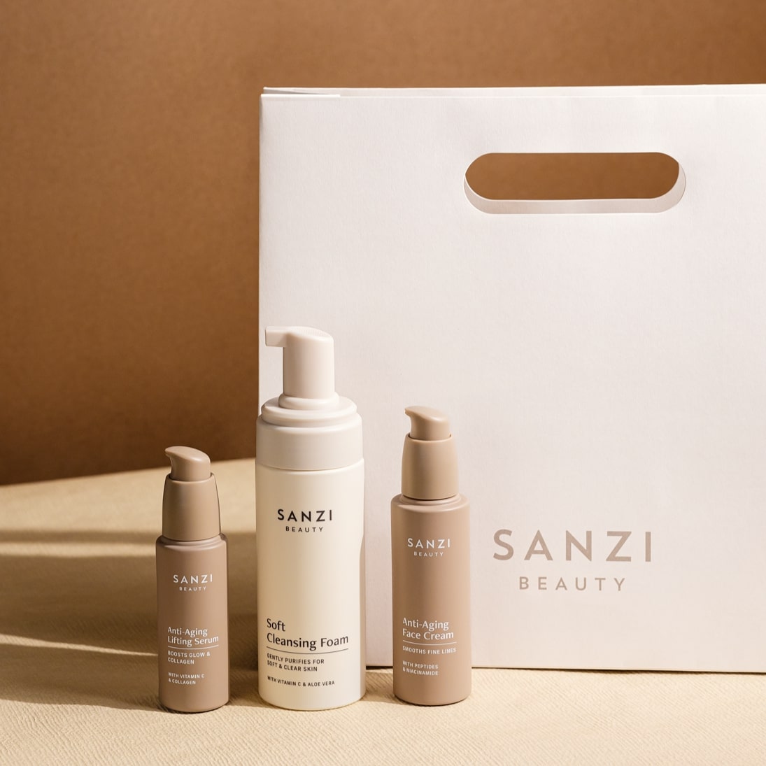 MORS DAG PAKKE: CLEANSE + ANTI-AGING SERUM + ANTI-AGING FACE CREAM