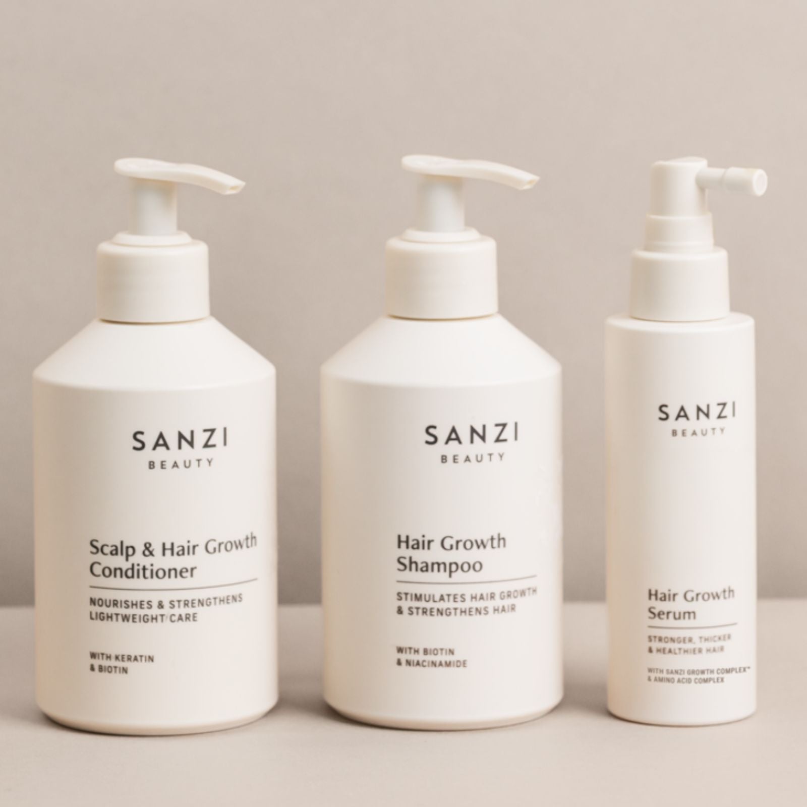 HAIR GROWTH PAKKE: SHAMPOO + CONDITIONER + SERUM (stor)